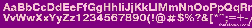 フォントUkrainianpragmaticaBold – 紫の背景にピンクのフォント