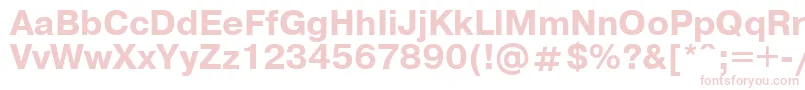 UkrainianpragmaticaBold-fontti – vaaleanpunaiset fontit valkoisella taustalla