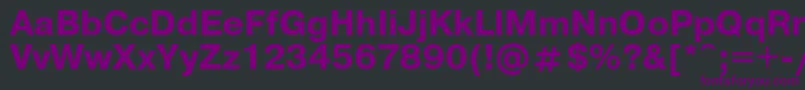 Шрифт UkrainianpragmaticaBold – фиолетовые шрифты на чёрном фоне