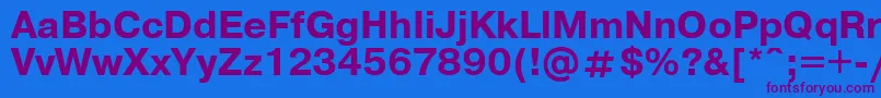 UkrainianpragmaticaBold Font – Purple Fonts on Blue Background