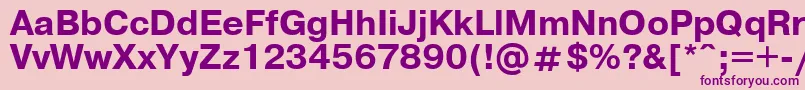 UkrainianpragmaticaBold Font – Purple Fonts on Pink Background
