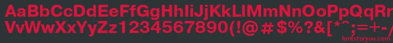 UkrainianpragmaticaBold Font – Red Fonts on Black Background