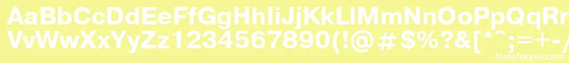 UkrainianpragmaticaBold Font – White Fonts on Yellow Background