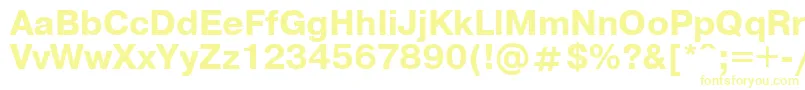 Шрифт UkrainianpragmaticaBold – жёлтые шрифты на белом фоне