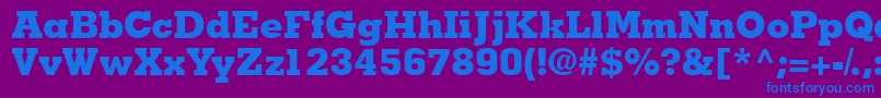 Jaakblackssk Font – Blue Fonts on Purple Background