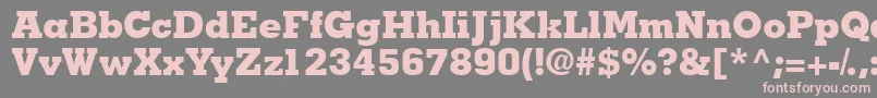 Jaakblackssk Font – Pink Fonts on Gray Background