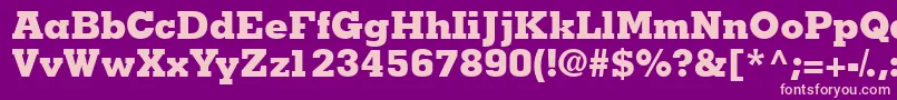 Jaakblackssk Font – Pink Fonts on Purple Background
