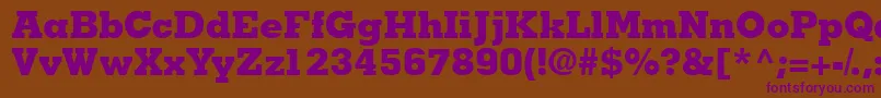 Jaakblackssk Font – Purple Fonts on Brown Background