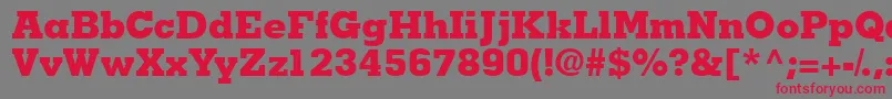 Jaakblackssk Font – Red Fonts on Gray Background