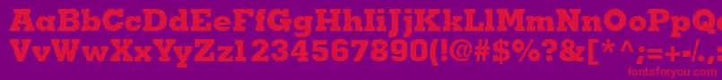 Jaakblackssk Font – Red Fonts on Purple Background