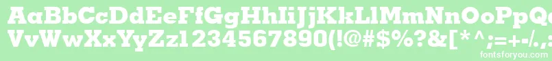Jaakblackssk Font – White Fonts on Green Background