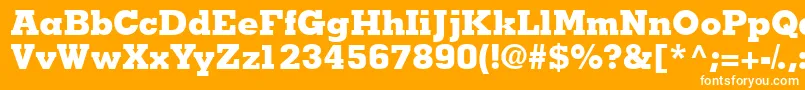 Jaakblackssk Font – White Fonts on Orange Background