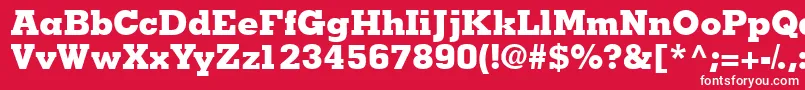 Jaakblackssk Font – White Fonts on Red Background