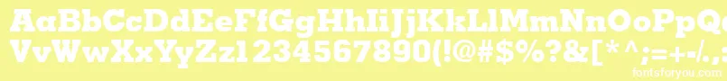 Jaakblackssk Font – White Fonts on Yellow Background