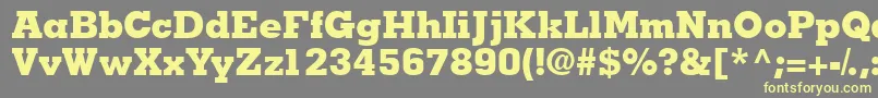 Jaakblackssk Font – Yellow Fonts on Gray Background