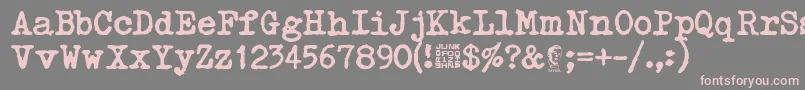 Typetys Font – Pink Fonts on Gray Background
