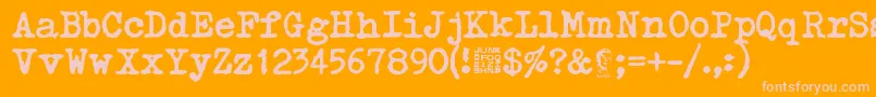 More about Typetys Font Typetys Font – Pink Fonts on Orange Background