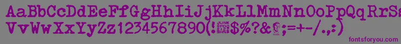 Typetys Font – Purple Fonts on Gray Background