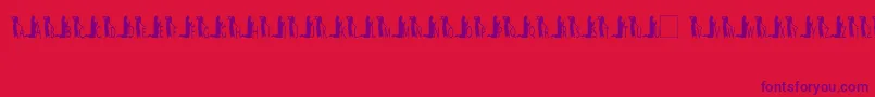 ImEveryWoman Font – Purple Fonts on Red Background
