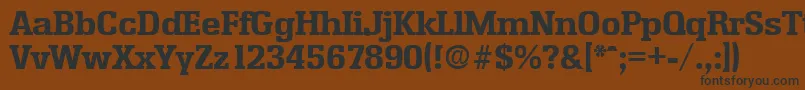 EnschedeBold Font – Black Fonts on Brown Background