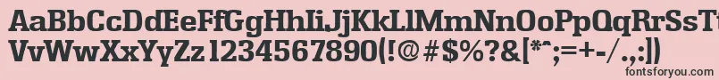 EnschedeBold Font – Black Fonts on Pink Background