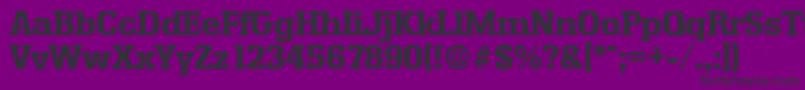 EnschedeBold Font – Black Fonts on Purple Background