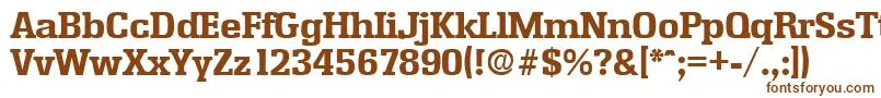 EnschedeBold Font – Brown Fonts on White Background