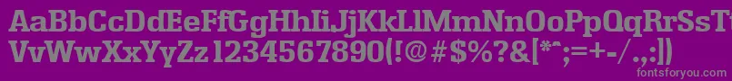 Шрифт EnschedeBold – серые шрифты на фиолетовом фоне