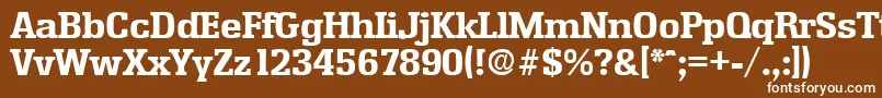 EnschedeBold Font – White Fonts on Brown Background