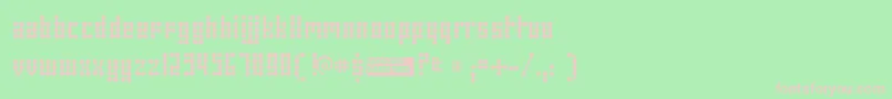 Skeletor Font – Pink Fonts on Green Background