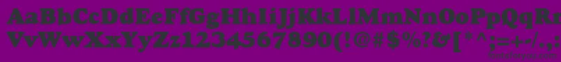 GoudystdHeavyface Font – Black Fonts on Purple Background