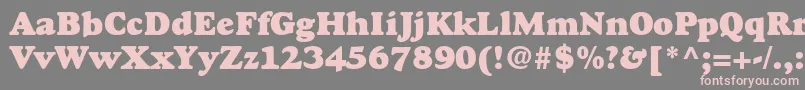 GoudystdHeavyface Font – Pink Fonts on Gray Background