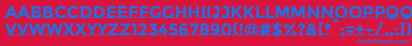 MontserratsubrayadaBold Font – Blue Fonts on Red Background