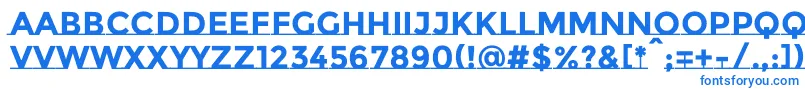 フォントMontserratsubrayadaBold – 白い背景に青い文字