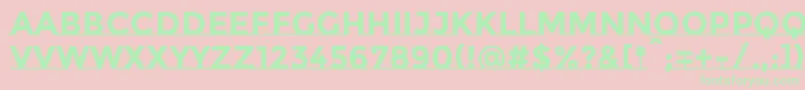 MontserratsubrayadaBold Font – Green Fonts on Pink Background