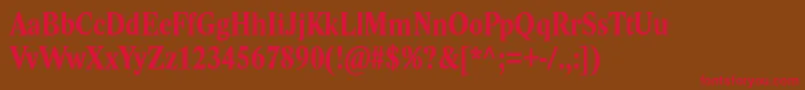 LidostfcondBold Font – Red Fonts on Brown Background