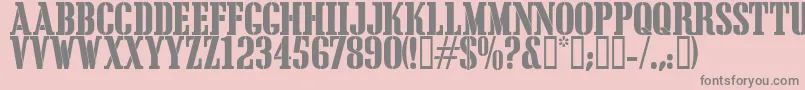 Cargc Font – Gray Fonts on Pink Background