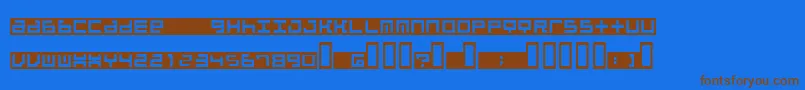 More about Beatib Font Beatib Font – Brown Fonts on Blue Background