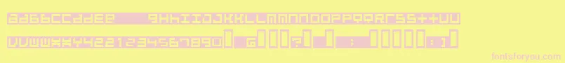 Beatib Font – Pink Fonts on Yellow Background