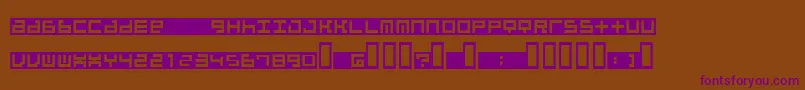 Beatib Font – Purple Fonts on Brown Background