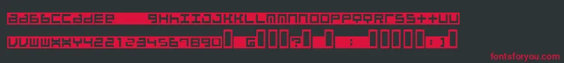Beatib Font – Red Fonts on Black Background