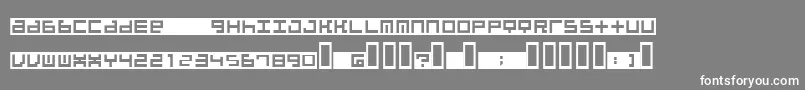 フォントBeatib – 灰色の背景に白い文字