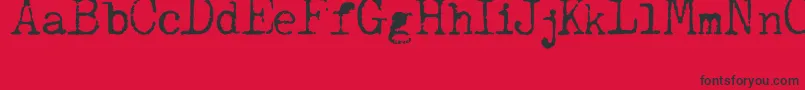 JcaguirrepOldType Font – Black Fonts on Red Background