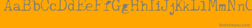 JcaguirrepOldType Font – Gray Fonts on Orange Background