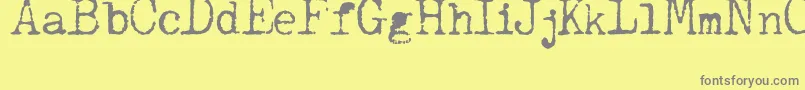 JcaguirrepOldType Font – Gray Fonts on Yellow Background