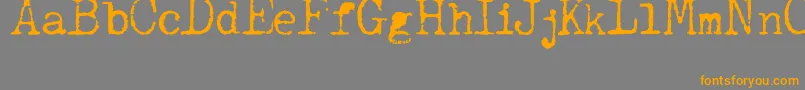 JcaguirrepOldType Font – Orange Fonts on Gray Background