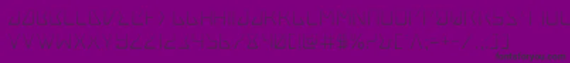 Tracergrad Font – Black Fonts on Purple Background