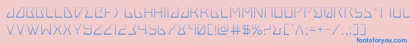 Tracergrad Font – Blue Fonts on Pink Background