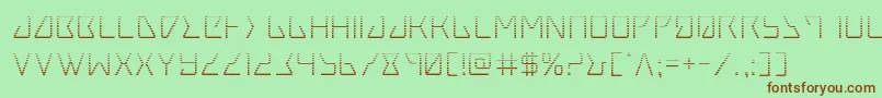 Tracergrad Font – Brown Fonts on Green Background