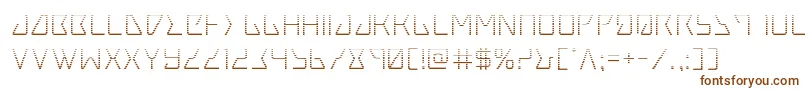 Tracergrad-fontti – ruskeat fontit valkoisella taustalla